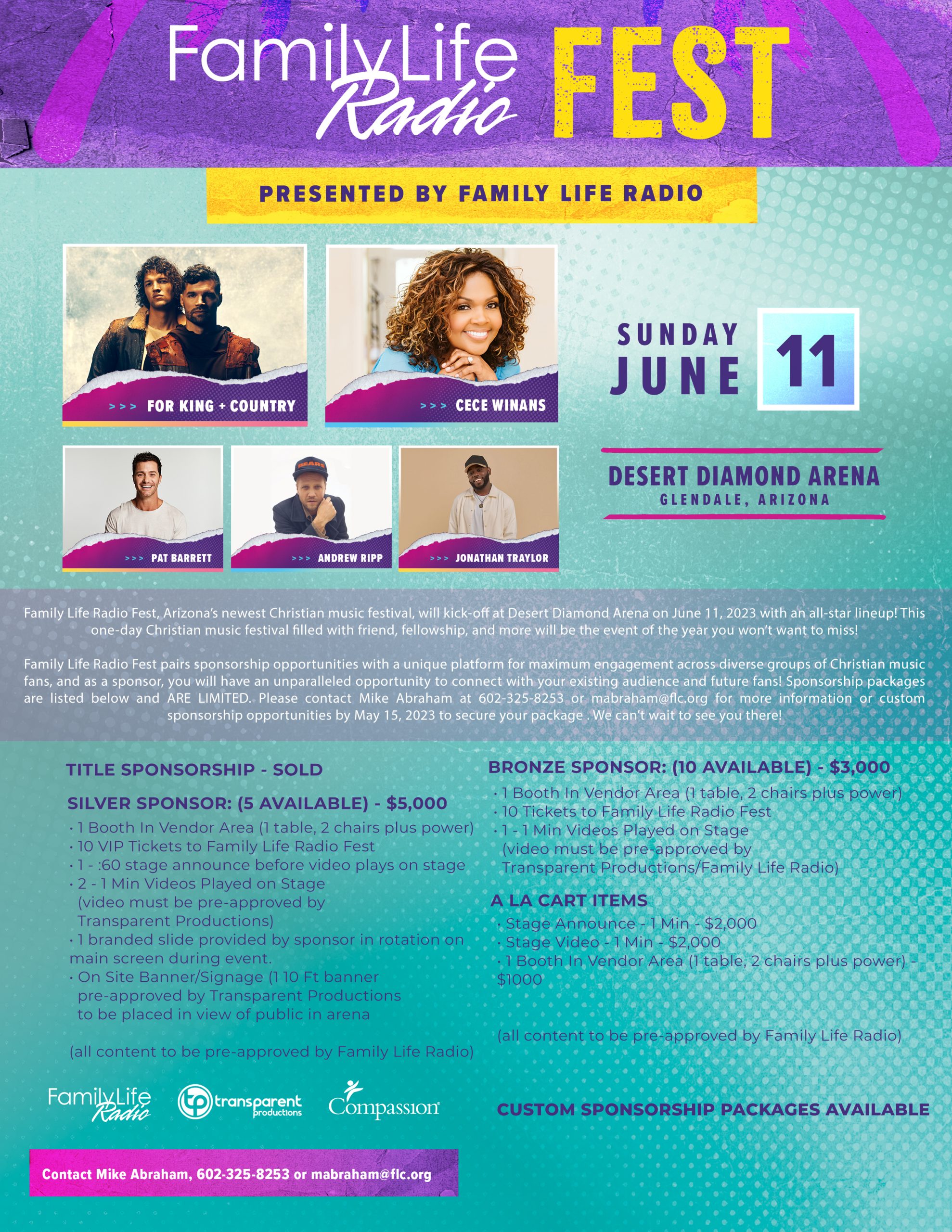Sponsor Family Life Radio Fest